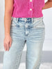 New Angle - Judy Blue Sculpted Seam Column Straight Leg Jean