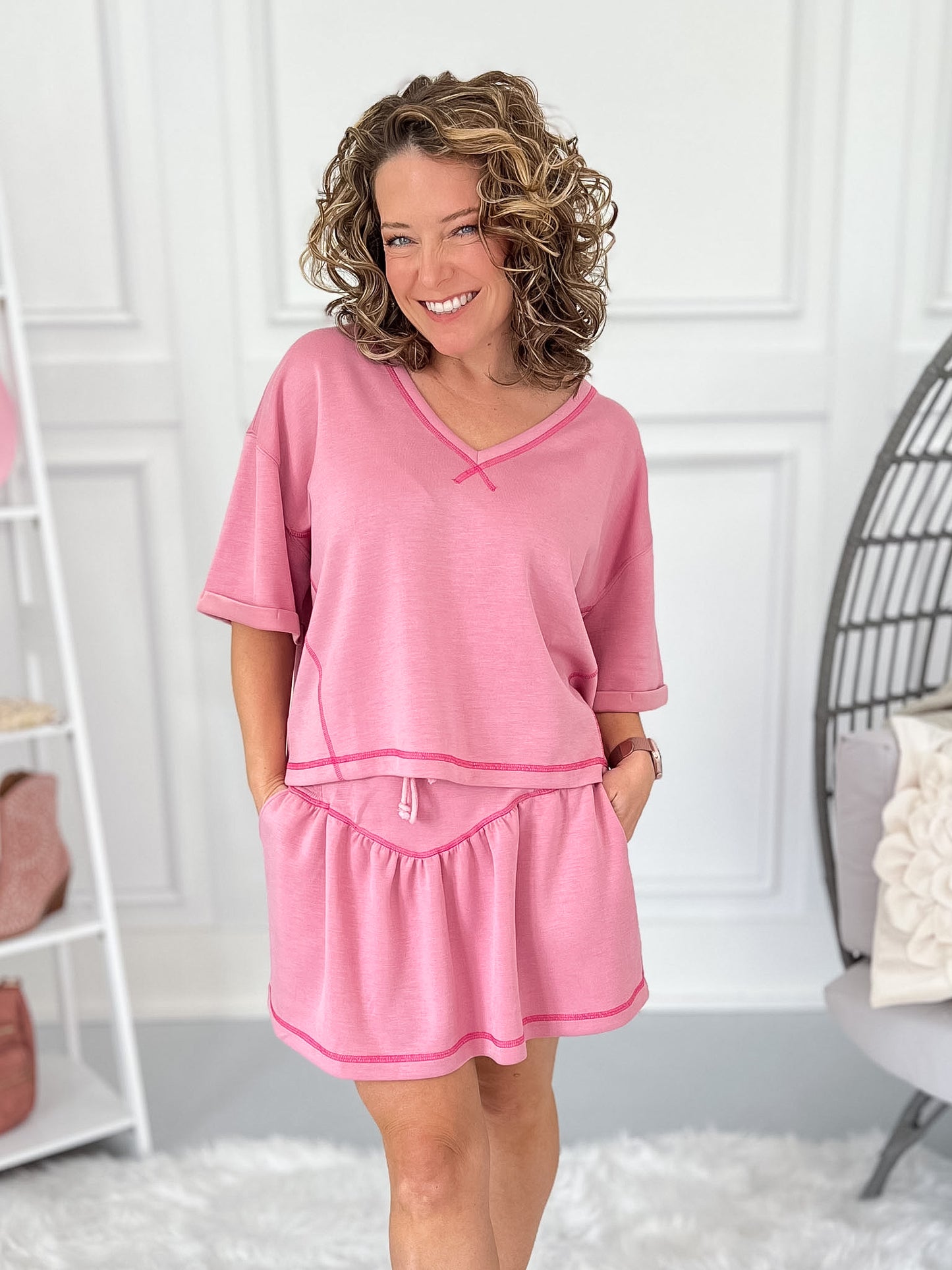Warm Breeze Matching Skort Set