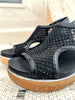 Corky's Carley Wedge - Black Mesh