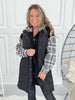Harlow Long Vest - Black