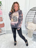 Pumpkin Cowhide Bleached Graphic Crewneck