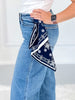 Tie One On - Judy Blue Ankle Wide Leg Jean with Bandana Loop