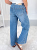 Tie One On - Judy Blue Ankle Wide Leg Jean with Bandana Loop