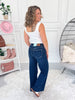 Unfinished Business - Judy Blue PETITE Retro Wide with Adjustable Waistband