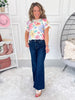 Unfinished Business - Judy Blue PETITE Retro Wide with Adjustable Waistband