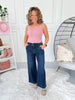 Say Less - Judy Blue Trouser Ankle Wide Leg Jean