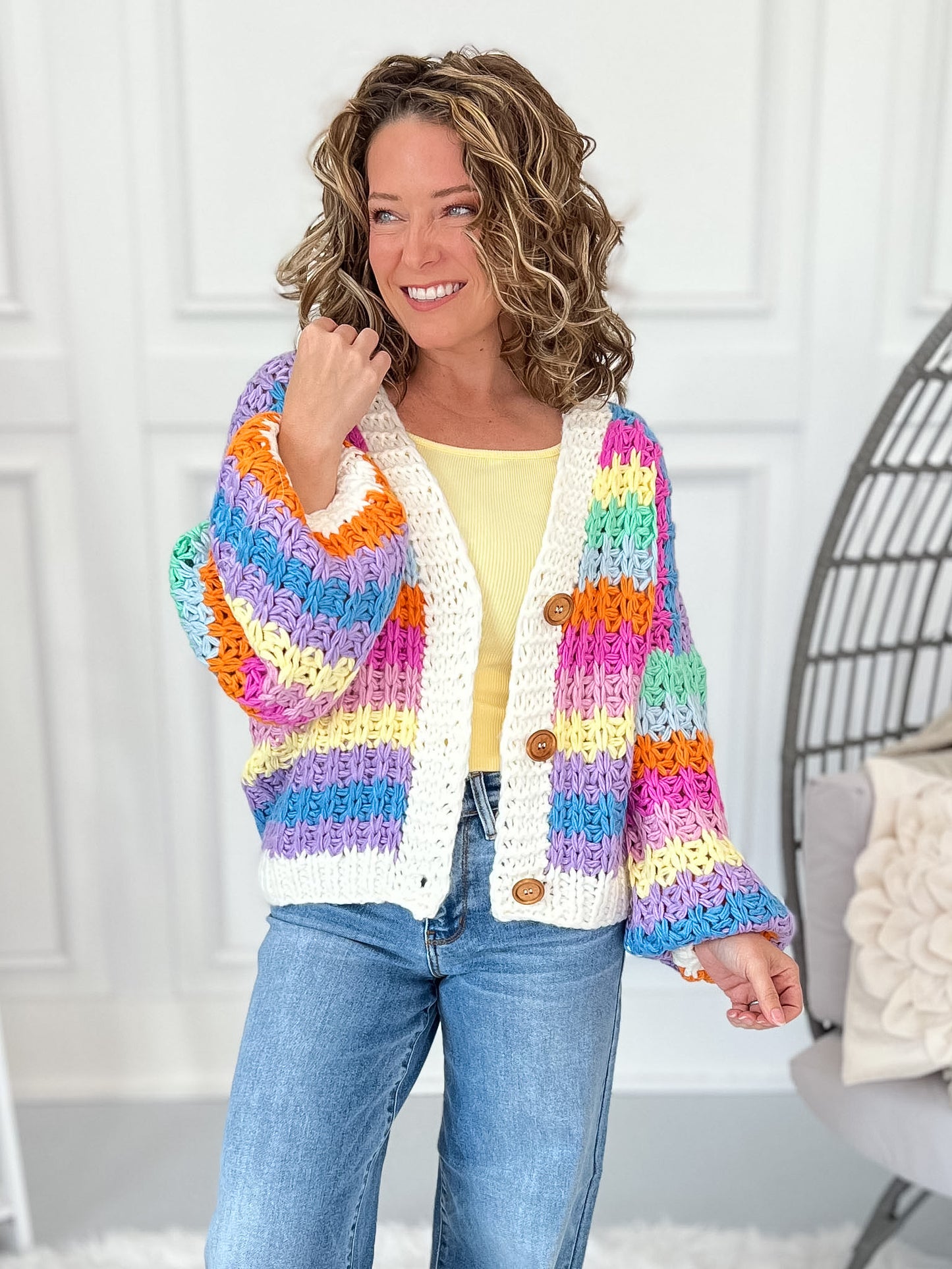 Chasing Rainbows Knit Cardigan