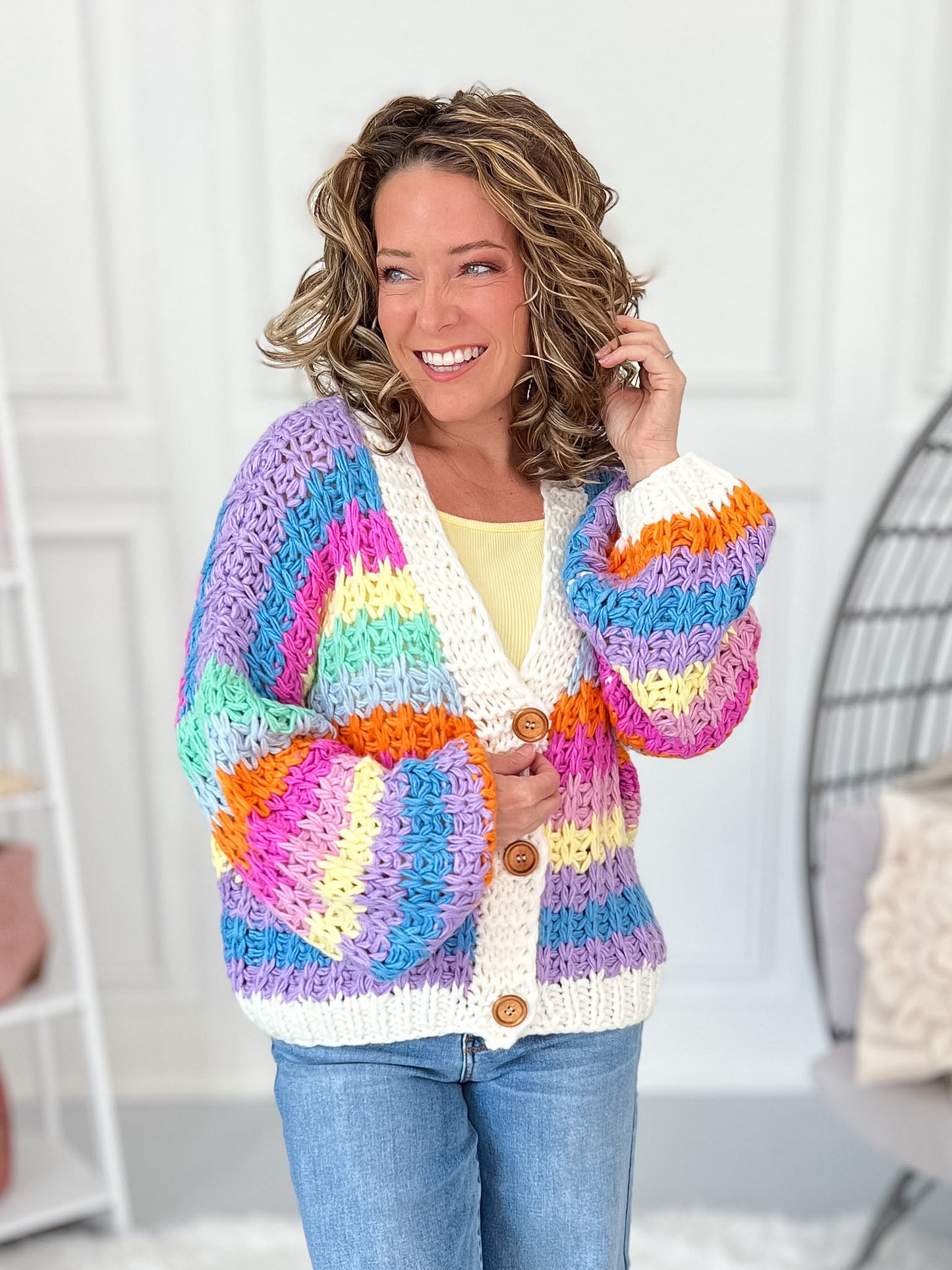 Chasing Rainbows Knit Cardigan