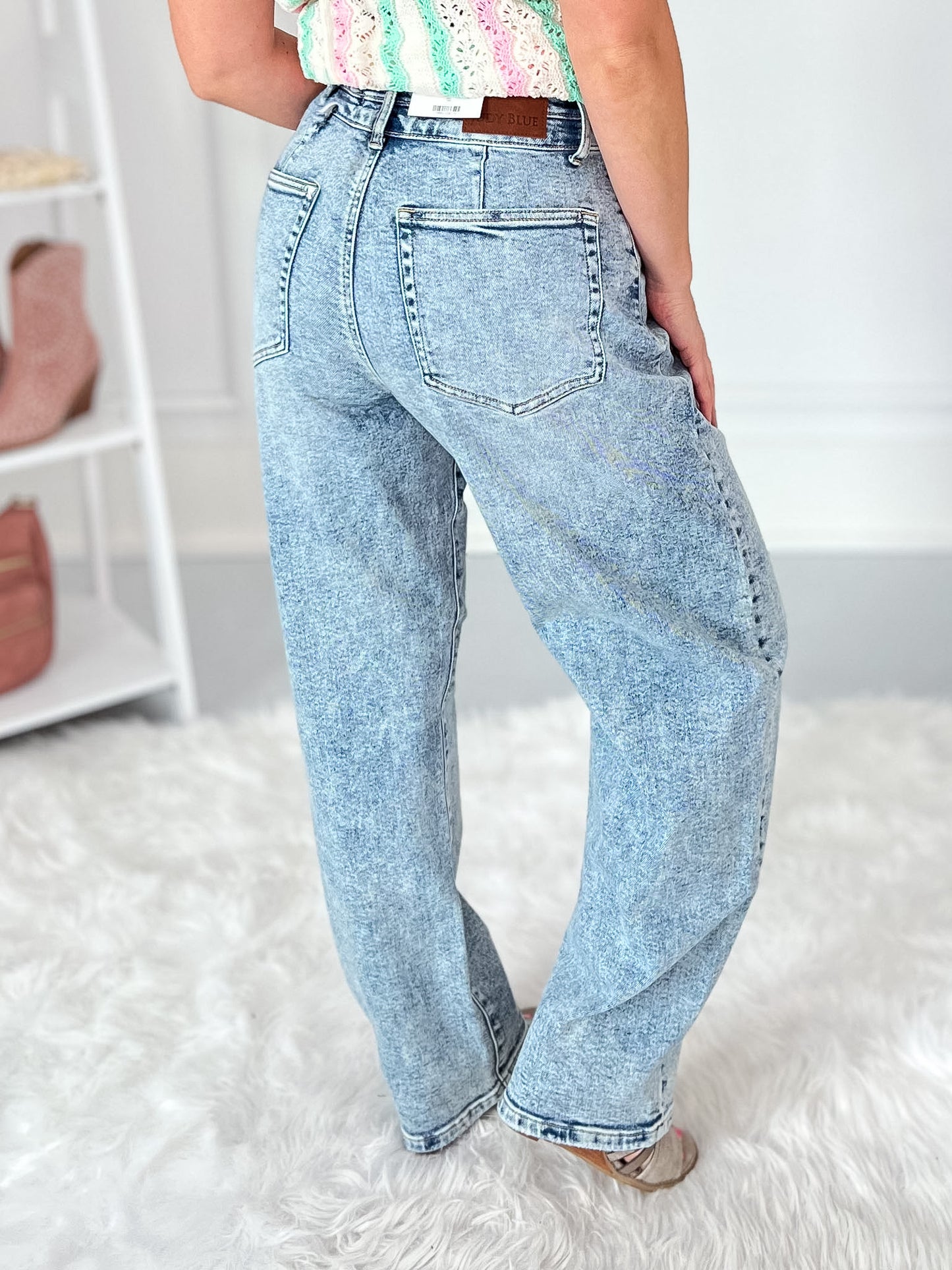 Double Vision - Judy Blue Double Waistband Marlow Arc Jean