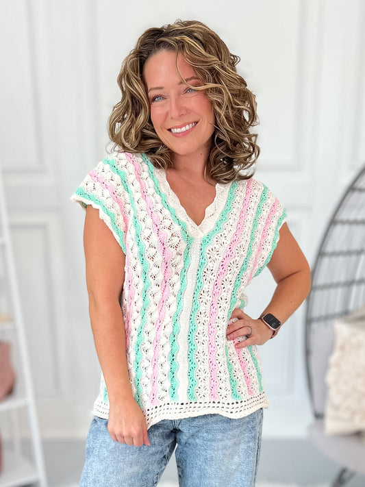 Current Mood Crochet Top