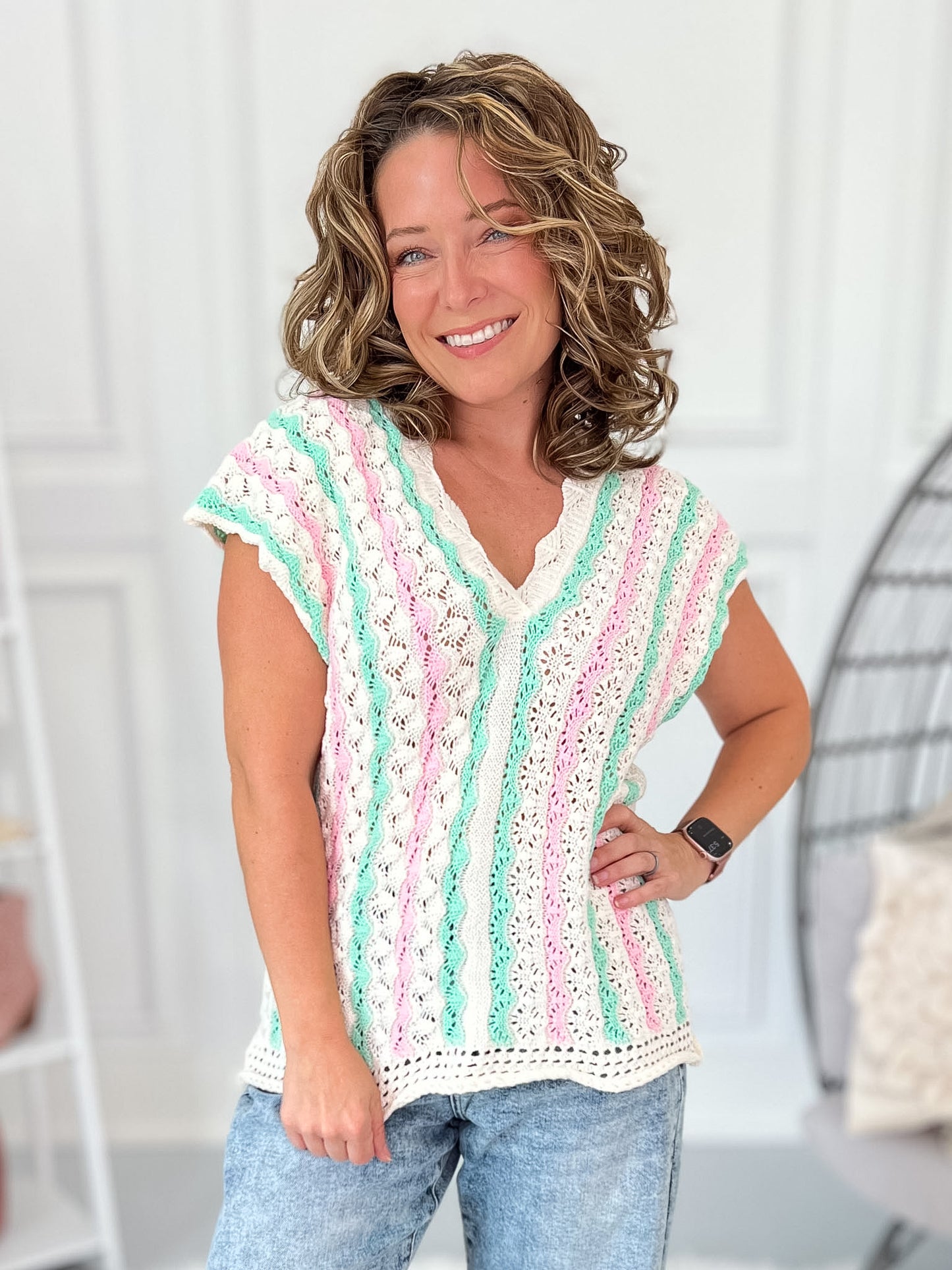 Current Mood Crochet Top