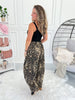 Paws Off Barrel Leg Leopard Print Jean