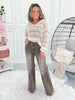 Time Traveler - Judy Blue Clay Yarn Dyed Retro Wide Leg Jean