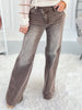 Time Traveler - Judy Blue Clay Yarn Dyed Retro Wide Leg Jean