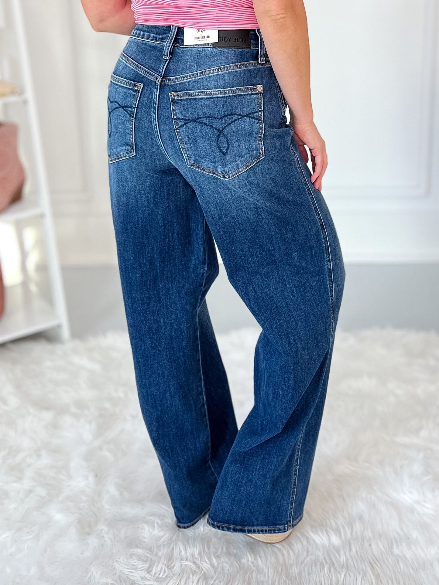 Foot Loose  - Judy Blue Wilhelmina Wide Leg Jean