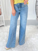 Raw Talent - Judy Blue Yoke Detail Retro Wide Leg Jean