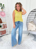 Raw Talent - Judy Blue Yoke Detail Retro Wide Leg Jean