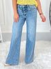 Raw Talent - Judy Blue Yoke Detail Retro Wide Leg Jean