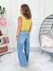 Raw Talent - Judy Blue Yoke Detail Retro Wide Leg Jean