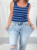 Loop Me In - Judy Blue Boyfriend Jean with Bandana Loop