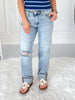 Loop Me In - Judy Blue Boyfriend Jean with Bandana Loop