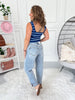 Loop Me In - Judy Blue Boyfriend Jean with Bandana Loop