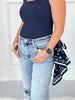 Loop Me In - Judy Blue Boyfriend Jean with Bandana Loop