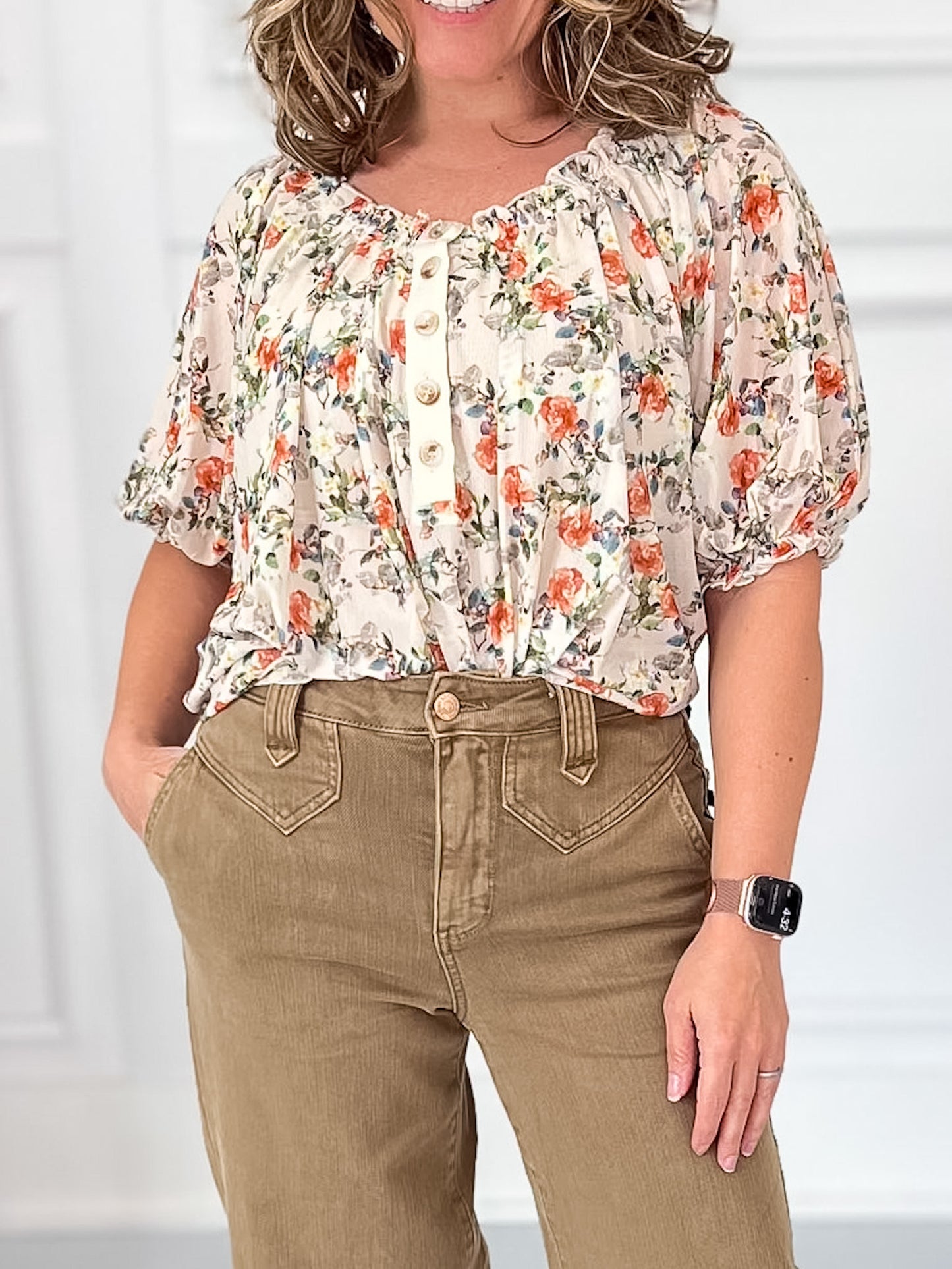 Golden Hour - Judy Blue Vintage Yoke Ankle Wide Leg Jean