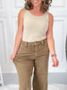 Golden Hour - Judy Blue Vintage Yoke Ankle Wide Leg Jean