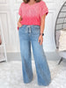 Sea Breeze - Judy Blue Featherweight Palazzo Jean