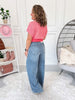 Sea Breeze - Judy Blue Featherweight Palazzo Jean