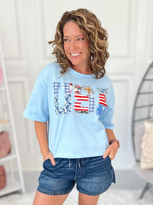 Red White And Bloom Top