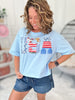 Red White And Bloom Top