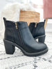 Corky's Rocky Top Block Heel Ankle Boot - Black