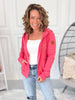 Coral Kissed Zip-up Hoodie