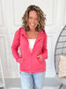 Coral Kissed Zip-up Hoodie