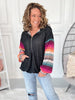 Sunset Sleeves Hoodie - Black