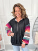 Sunset Sleeves Hoodie - Black