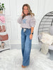 Go With The Flow - Judy Blue Palazzo Featherweight Rigid Elastic Waistband Jean