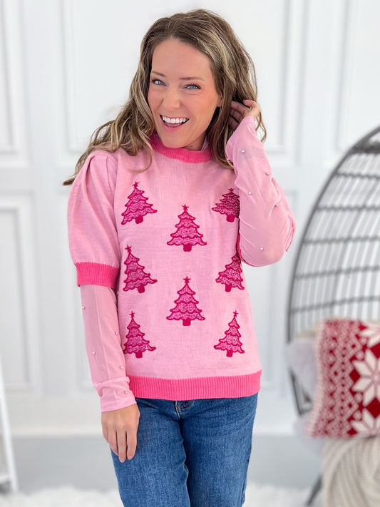 Pink Wonderland Knit Top