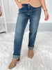 In A Cinch - Judy Blue Adjustable Back Boyfriend Jean with Hollywood Waist