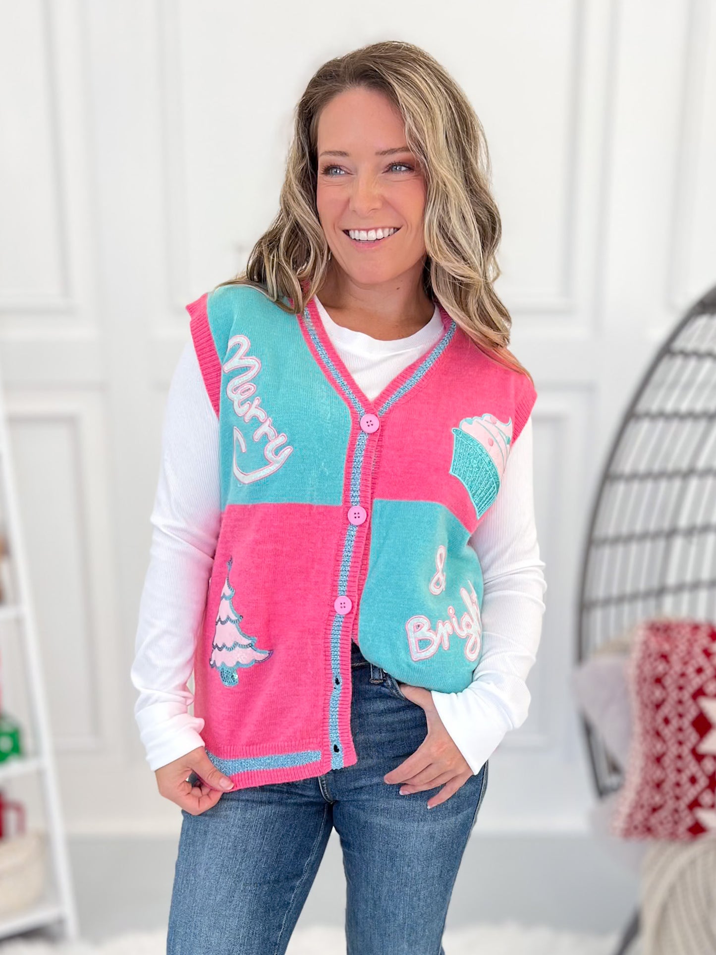 Merry And Bright Sweater Vest
