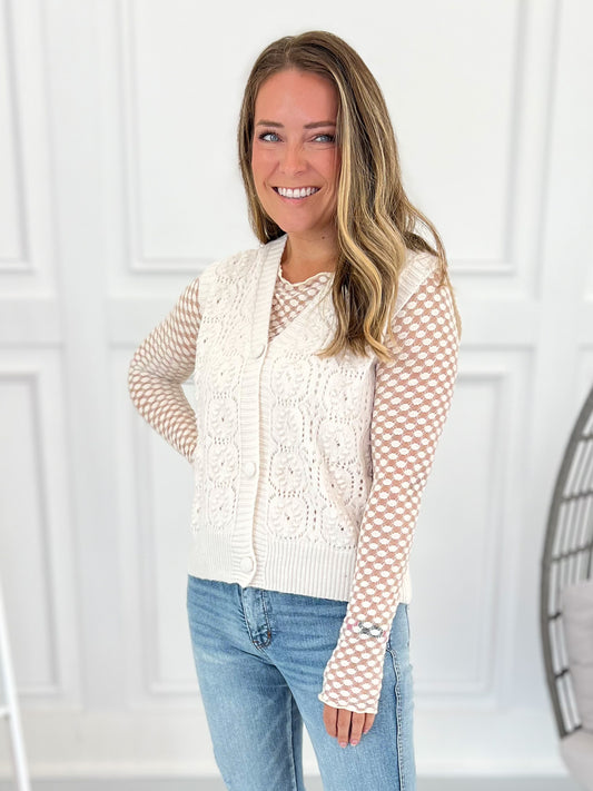 Great Can't Wait Sweater Vest Cardi - Final Sale