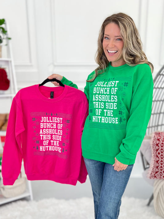 Jolliest Bunch Of A-holes Crewneck