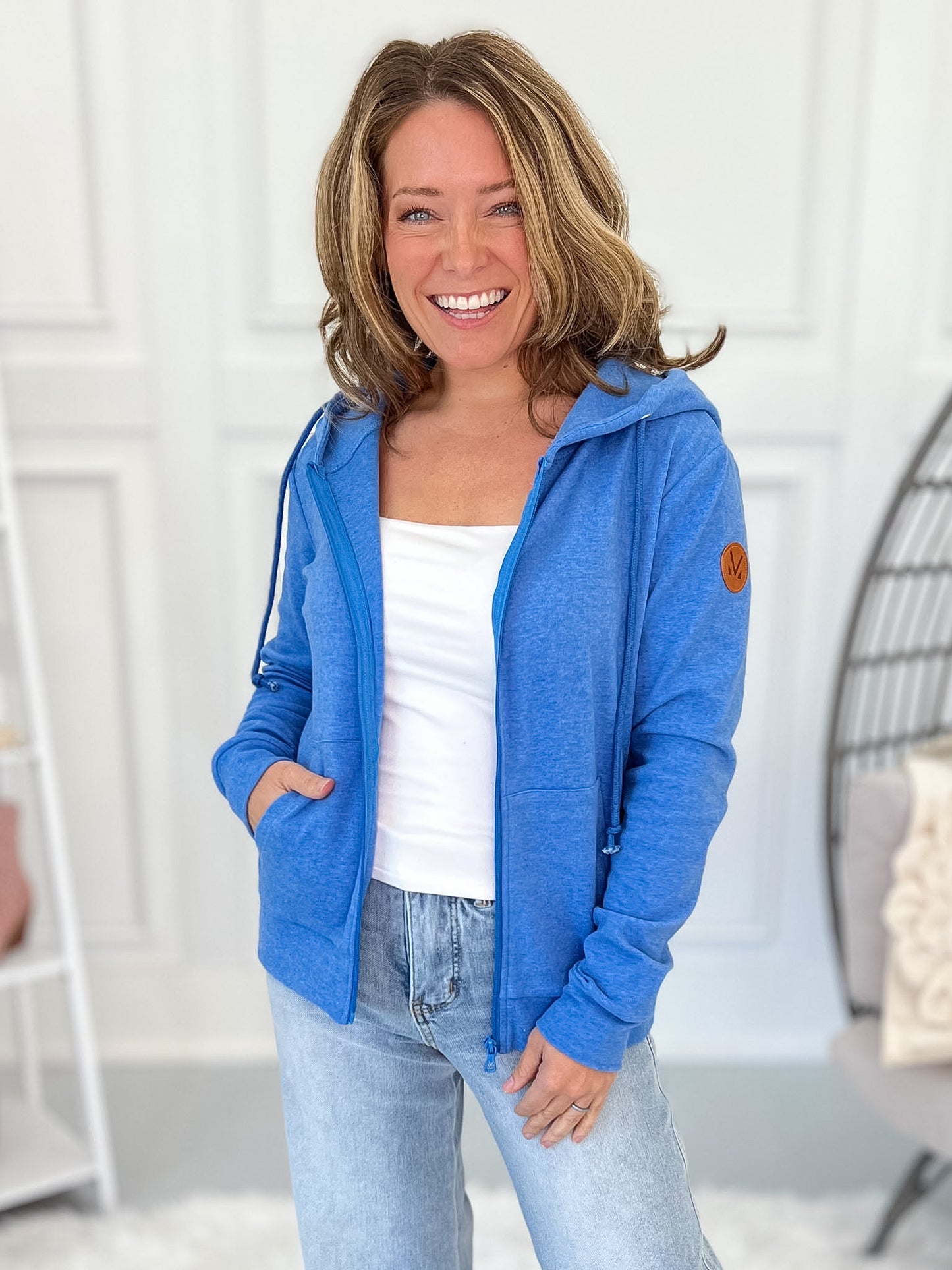 Blue Blood Zip-up Hoodie