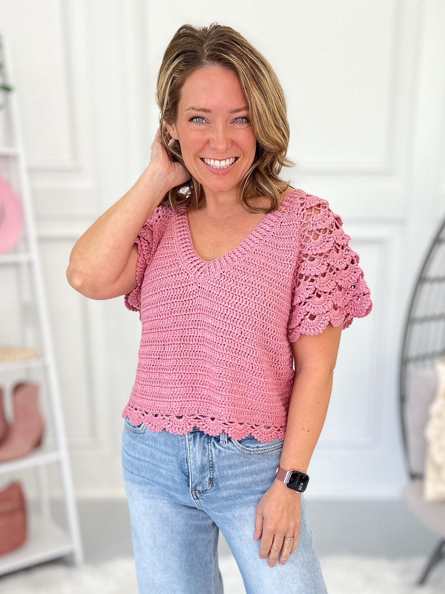 Had Me Blushing Knit Top