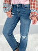 Patched Up - Judy Blue Patch Destroy Release Hem Boyfriend Jean