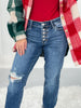 Easy Rider - Judy Blue Button Fly Boyfriend Destroyed Jeans