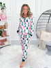 Crazy Soft Pajama Jogger Set - Pink Tree