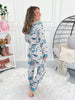 Crazy Soft Pajama Jogger Set - Book Floral